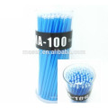 Eyes care 100 Pcs 3 colors Plasitc Dental Disposable Micro Applicator Brush,Eyelash extension Cleaning Tools